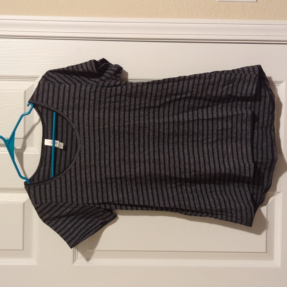 Black and Gray striped t-shirt